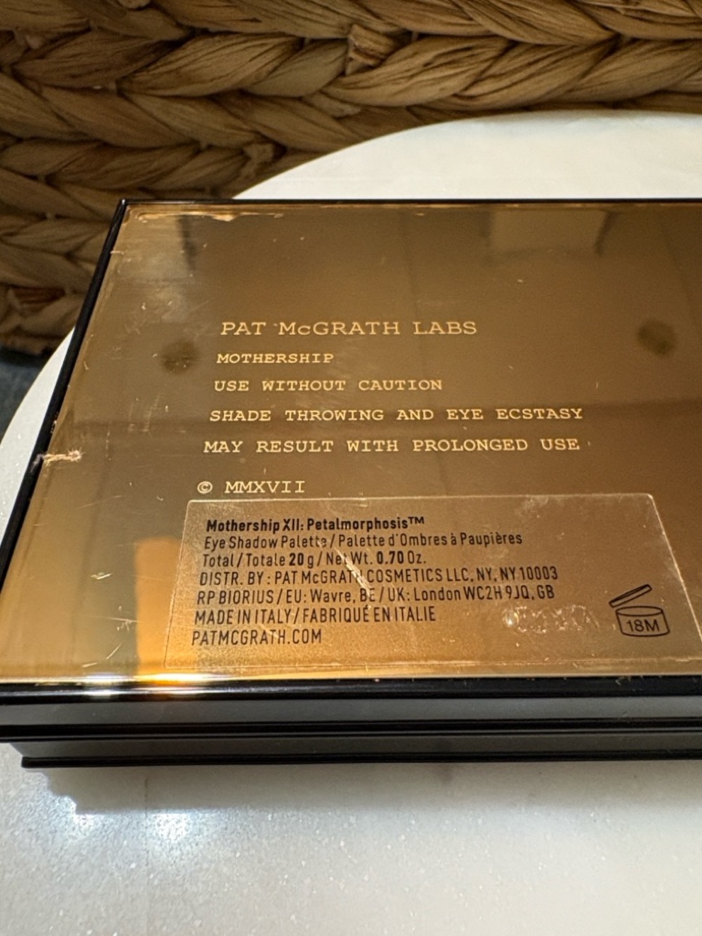 Pat McGrath Mothership XII Petalmorphosis Eyeshadow Palette - Gold Black